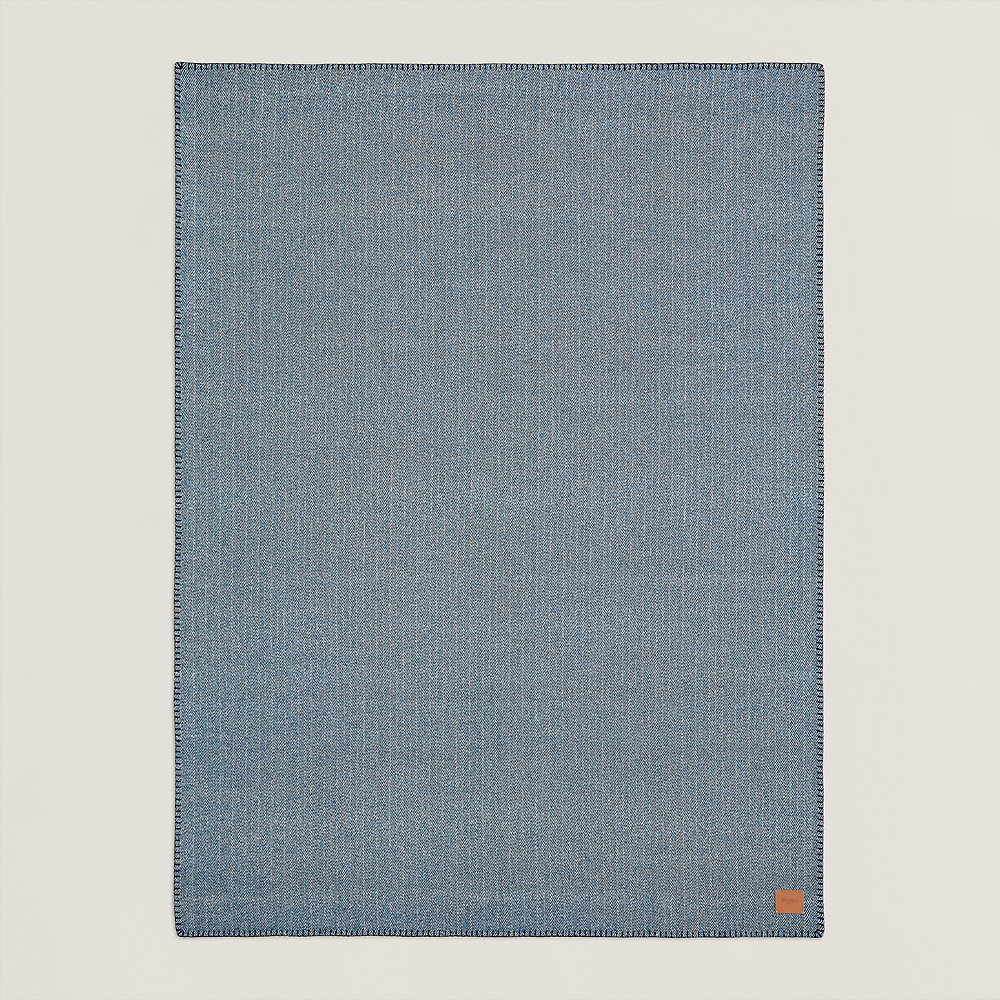 Swing blanket - Blue | Hermès USA
